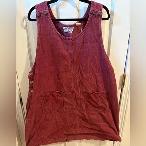 *4 for $20* Vintage Corduroy Overall Dress